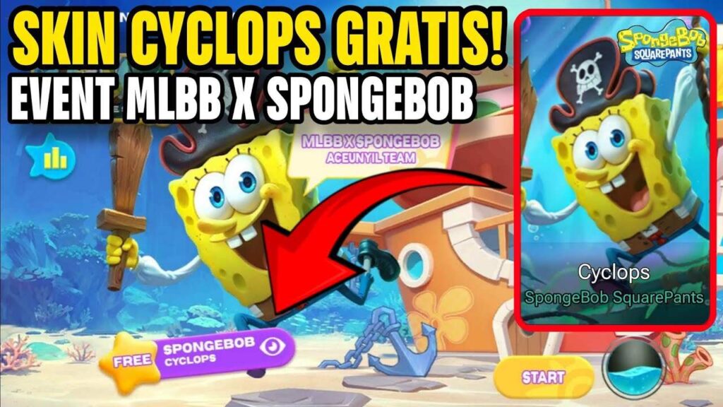Gambar: Skin Cyclops SpongeBob