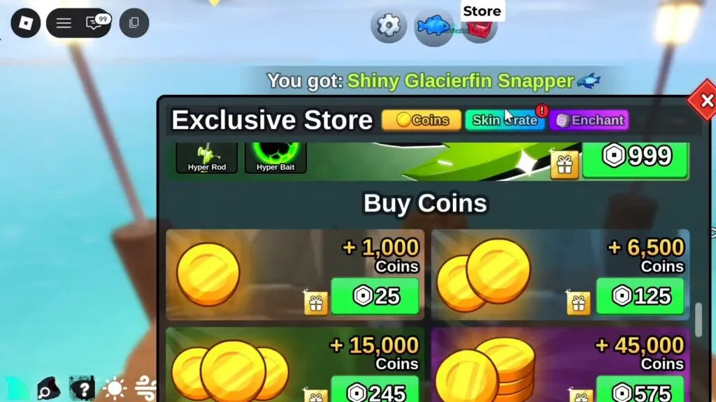 Gambar: Cara Redeem Kode Fish It - Klik Store