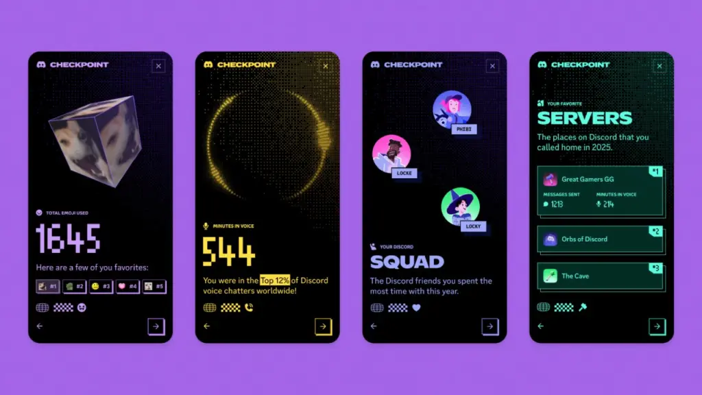 Kumpulan Discord Checkpoint 2025. Foto: https://discord.com/blog/checkpoint-2025-discord-year-in-review