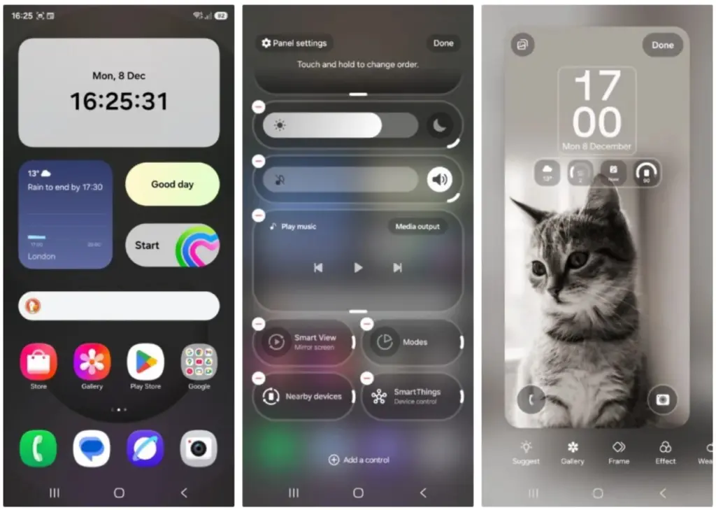 Gambar: Custom Panel Quick Settings