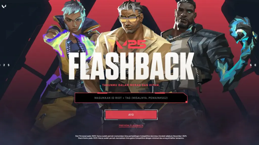 Gambar: Halaman Situs https://flashback.playvalorant.com/id-ID